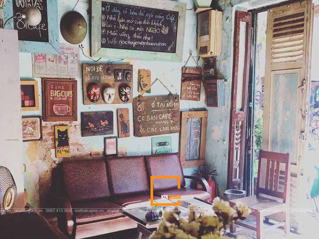 thiết kế quán cafe phong cách cổ điển